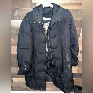 Calvin Klein Black Long Puffer Jacket